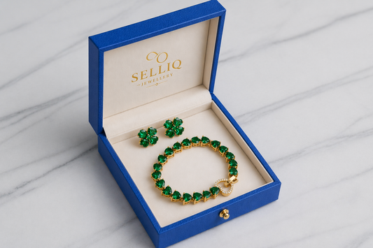 Set Smeraldo - Bracciale & Orecchini Premium
