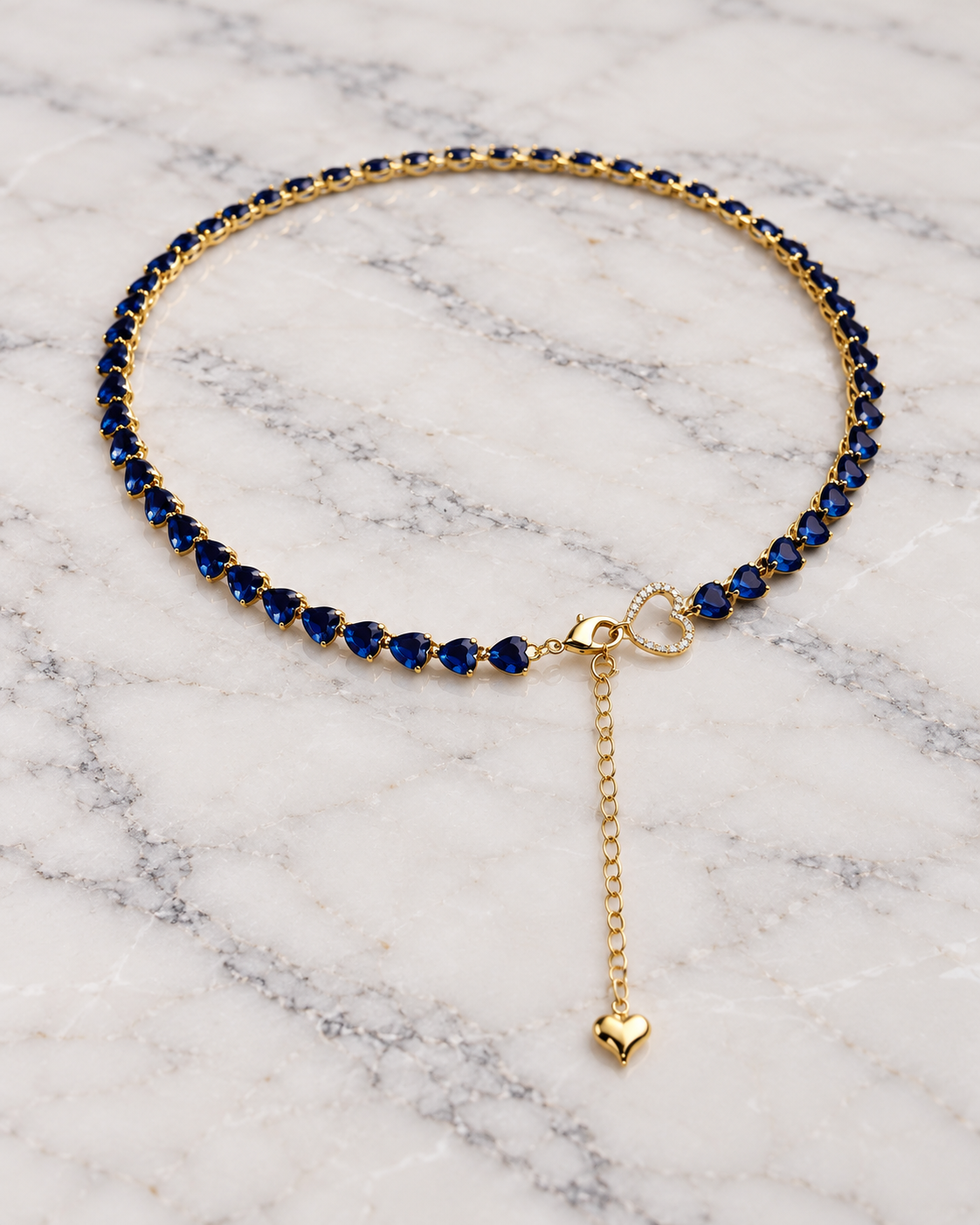 Box Regalo Set Collana & Bracciale Zaffiro