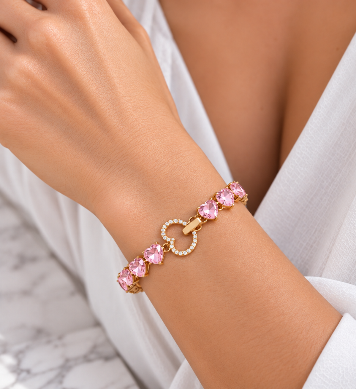 Box Regalo Set Collana & Bracciale Pink