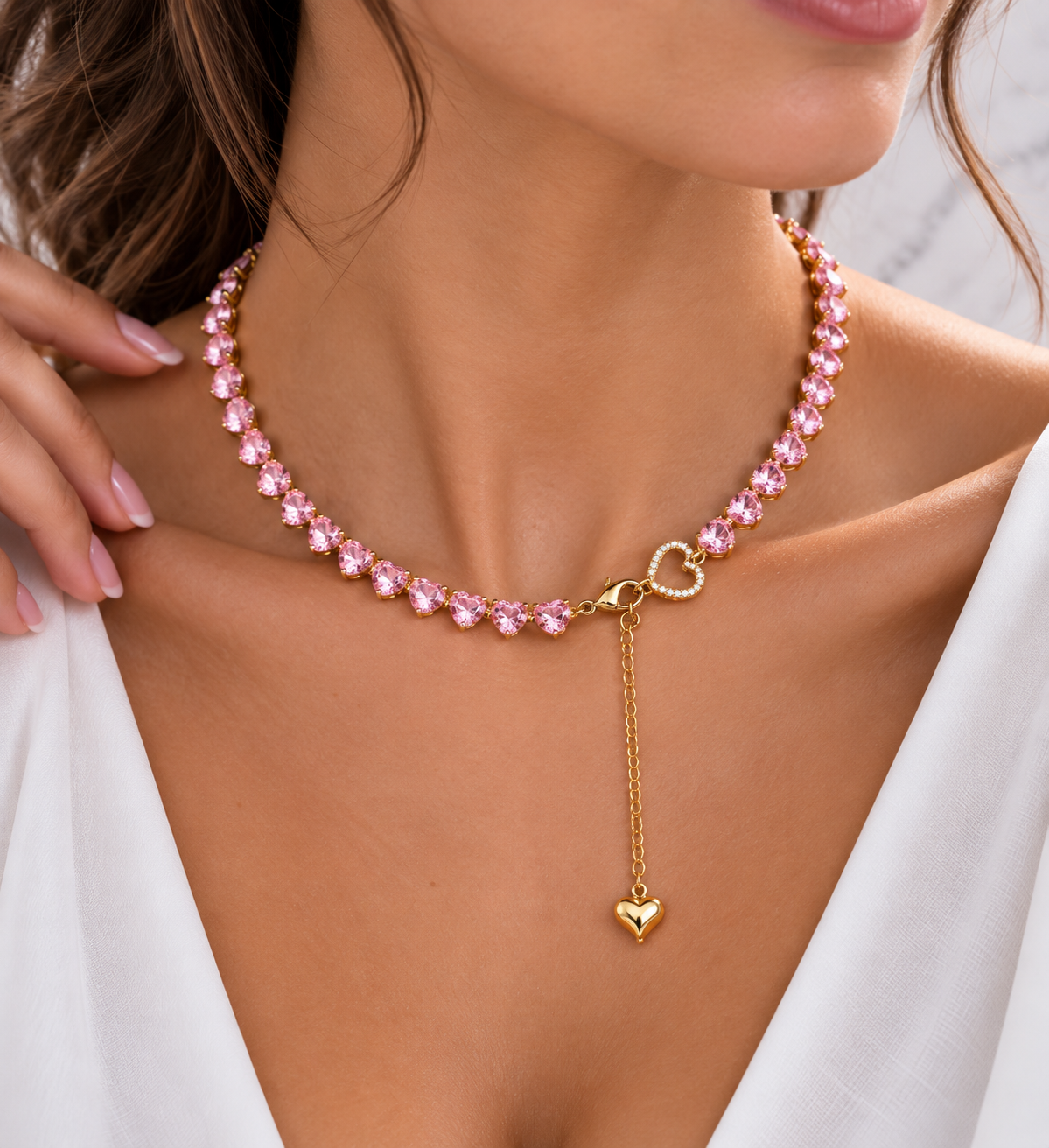 Box Regalo Set Collana & Bracciale Pink