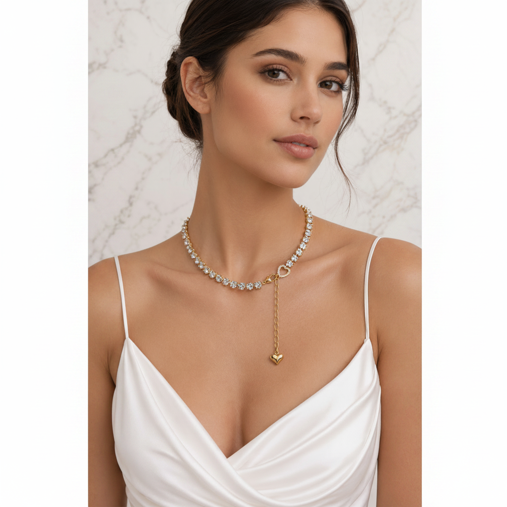 Collana cristalli model shot - 1:1