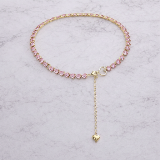 Collana rosa flat lay - 1:1